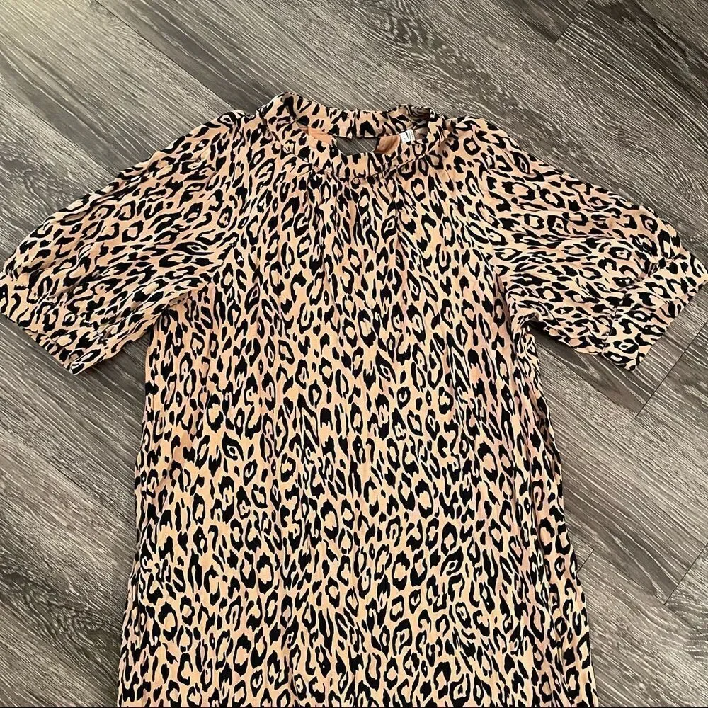 Anthro McKenzie Mock Neck Tunic Dress - Picture 3 of 7